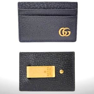 GUCCI NEW GG Marmont Money Clip Cardholder / Wallet